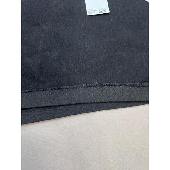 WORKSHOP Republic Jean Shorts Size 14 Black Modern Fit Cuffed Hem Casual Stretch - Picture 4 of 10